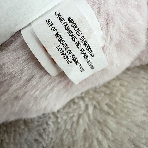 SL Home Fashions Pink Elephant Plush Furry Sewn Eyes 12" Stuffed Animal Lovey - Picture 3 of 5